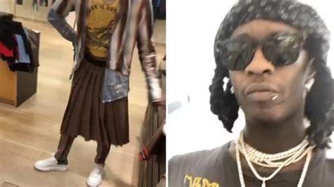 young thug dior shoes|Watch Young Thug Pair a Leather Skirt With Margiela Sneakers .